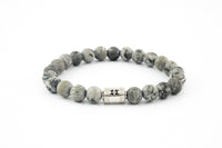 Thumbnail for silver picasso jasper stone luxury bracelet